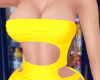 Yellow Cut-Out Dress