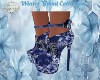 WINTER FLORAL BOOTS BLUE