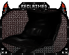 R} Leather black Lounger