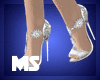 MS Wedding Heels White