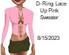 [BB] D-Ring Lace Up Pink