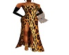 Leopard  Dress w/ gloves