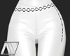 * Pants leather white