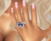 PURPLE JEM DAINTY RING