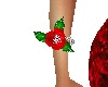 R red flower bracelet