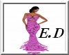 E.D FLOWER DRESS PINK