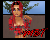 (T) LS.. Red Plaid Top