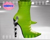 {S} Lime PVC Boots