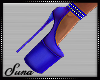 *S*Neon diva blue pump