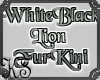 WhiteBlack Lion FurKini
