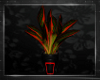 RED BLACK TROPICAL PLANT