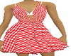 cowl dress gingham red