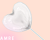 Heart Lollipop | White