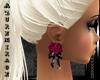 ^AZ^Pink Rose Earrings
