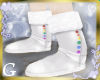 G-WhiteRainbow boots