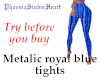 Metalic royalblue tights