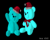 Cute Neon Xmas Bears