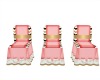 Pink Gold Wed Chair Set