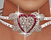 Heart Diamonds Choker