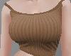 A~ Fawn Ribbed Crop