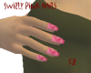 *KR-Swirly Pink Nails