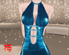 梅 blue mini dress