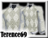 69 Sweater Argyle-White