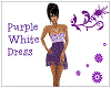 Purple White Dress