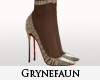 Loub croco nylon heels