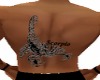 men scorpio back tattoo