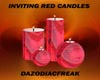 Inviting Red Candles