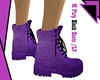 LV/ M Purple Black Boots