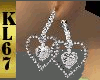 [KL]Double heart earring