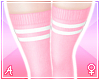A| Pink Thigh High Socks