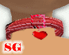 red heart collar