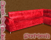 Red Velvet Fam Sofa