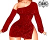 Ml Shinny Dress Rojo