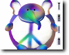 Tie Dye Peace Elephant