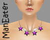 ! Purple stars necklace