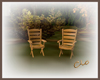 *C* Wooden Patio Chair