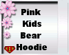 Pink Kids Bear Hoodie 