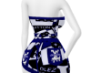 LV DENIM RLL DRESS BLU