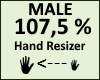 Hand Scaler 107,5% Male