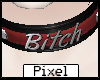 <Pp> Red B*itch Collar