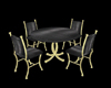 Black & Gold Chat Table