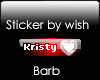 Vip Sticker Kristy