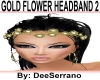 gold flower headband 2