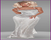 White Silverish Gown