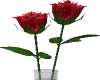 2 Red Rose/Vase