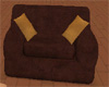 *TC BROWN SUEDE CHAIR
